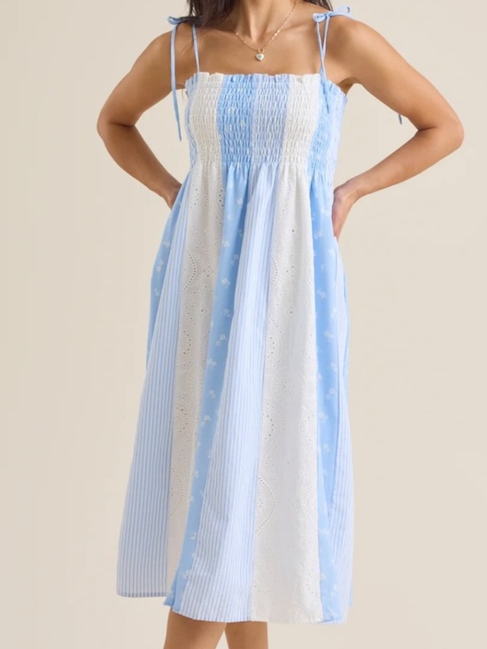 Altar'd State Dresses & Skirts - NEW Altar’d State Blue and White Este Maxi Dress Size Small and XL Available NWT
